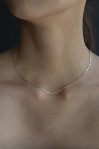 Extra Thin Snake Chain Necklace Sterling Silver Necklace MODU Atelier 