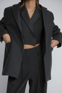Felted Wool Vest & Blazer Set Outerwear MODU Atelier 