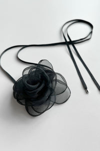 Flower Tie Choker, Black MODU Atelier 