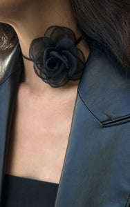 Flower Tie Choker, Black MODU Atelier 