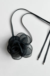 Flower Tie Choker, Black MODU Atelier 