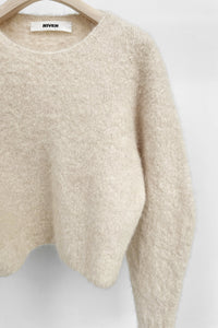 Fuzzy Alpaca Cropped Sweater MODU Atelier 
