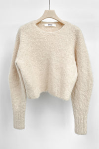 Fuzzy Alpaca Cropped Sweater MODU Atelier 
