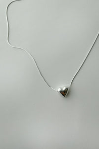 Heart Pendant Chain Necklace Sterling Silver Necklace MODU Atelier 