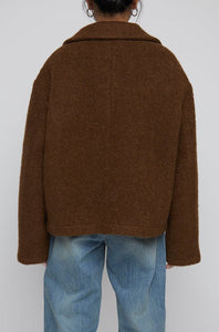 High Collar Wool Zip Coat Outerwear MODU Atelier 