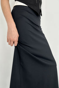Jersey Maxi Skirt, Black Maxi Skirt Gateless 