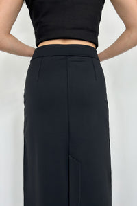 Jersey Maxi Skirt, Black Maxi Skirt Gateless 
