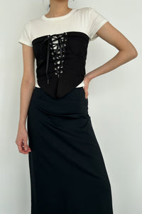 Jersey Maxi Skirt, Black Maxi Skirt Gateless 