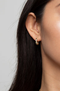 Knotted Hoop Earrings Plated Earrings MODU Atelier 