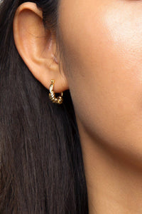 Knotted Hoop Earrings Plated Earrings MODU Atelier 