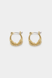 Knotted Hoop Earrings Plated Earrings MODU Atelier 