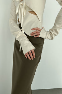 Lace Up Cut-Out Top Shirts & Tops MODU Atelier 