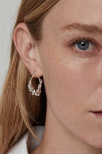 Large Knotted Hoop Earrings Plated Earrings MODU Atelier 