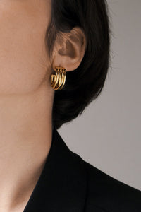 Large Multi-Layer Hoop Earrings Plated Earrings MODU Atelier 