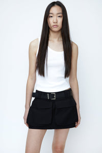Large Pocket Micro Skirt, Black Mini Skirt MODU Atelier 