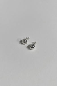 Large Sphere Stud Earring Sterling Silver Earrings MODU Atelier 