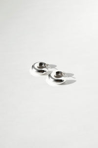 Large Thick Rounded Hoop Earrings Sterling Silver Earrings MODU Atelier 