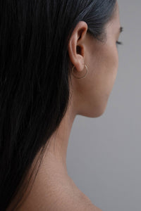 Large Thin Hoop Earrings 14K Gold Earrings MODU Atelier 