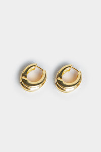 Layered Huggie Hoops Plated Earrings MODU Atelier 