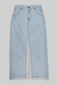 Light Wash Denim Maxi Skirt Maxi Skirt MODU Atelier 