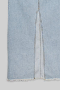 Light Wash Denim Maxi Skirt Maxi Skirt MODU Atelier 