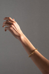 Link and Ball Chain Bracelet Plated Bracelet MODU Atelier 