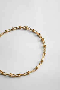 Link and Ball Chain Necklace Plated Necklace MODU Atelier 