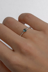 London Blue Topaz Ring Sterling Silver Ring MODU Atelier 