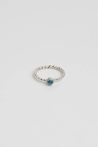 London Blue Topaz Ring Sterling Silver Ring MODU Atelier 
