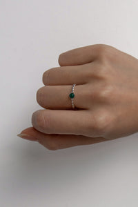 Malachite Ring Sterling Silver Ring MODU Atelier 