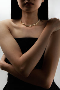 Matte Wavy Necklacke-GLD Plated Necklace MODU Atelier 