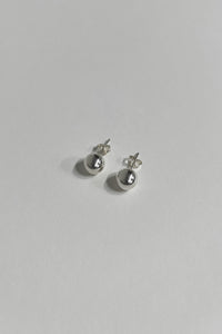 Medium Sphere Stud Earring Sterling Silver Earrings MODU Atelier 