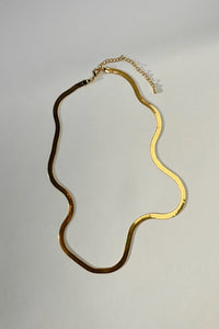 Mid Herringbone Chain Necklace Plated Necklace MODU Atelier 