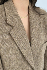 Mid Herringbone Chain Necklace Plated Necklace MODU Atelier 
