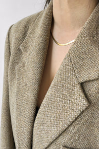 Mid Herringbone Chain Necklace Plated Necklace MODU Atelier 