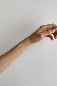 Mini Multi Pearl Bracelet Gold Plated Sterling Silver Bracelet MODU Atelier 