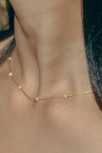Mini Multi Pearl Necklace Plated Necklace MODU Atelier 