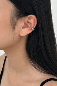 Mini Twist Ear Cuff-GLD Plated Earrings MODU Atelier 
