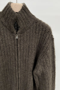 Mohair Alpaca Blend Zip Sweater MODU Atelier 