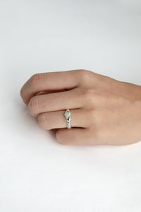 Opal Oval Ring Sterling Silver Ring MODU Atelier 
