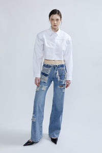 Open Back Tied Dress Shirt Shirts & Tops MODU Atelier 