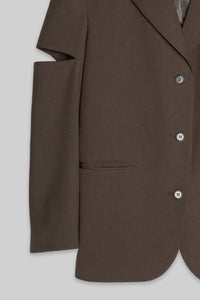Open Slit Sleeve Blazer Blazer MODU Atelier 