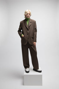 Open Slit Sleeve Blazer Blazer MODU Atelier 