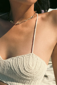 Organic Link Necklace-GLD Plated Necklace MODU Atelier 