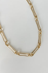 Organic Link Necklace-GLD Plated Necklace MODU Atelier 