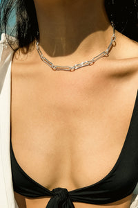Organic Link Necklace-SIL Plated Necklace MODU Atelier 