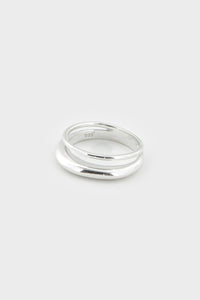 Organic Shape Double Ring Plated Ring MODU Atelier 