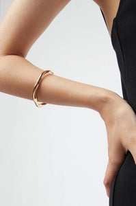 Organic Wave Bangle, Gold Plated Bracelet MODU Atelier 