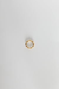 Oval Beaded Ring Gold Plated Sterling Silver Ring MODU Atelier 