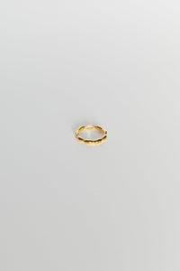 Oval Beaded Ring Gold Plated Sterling Silver Ring MODU Atelier 